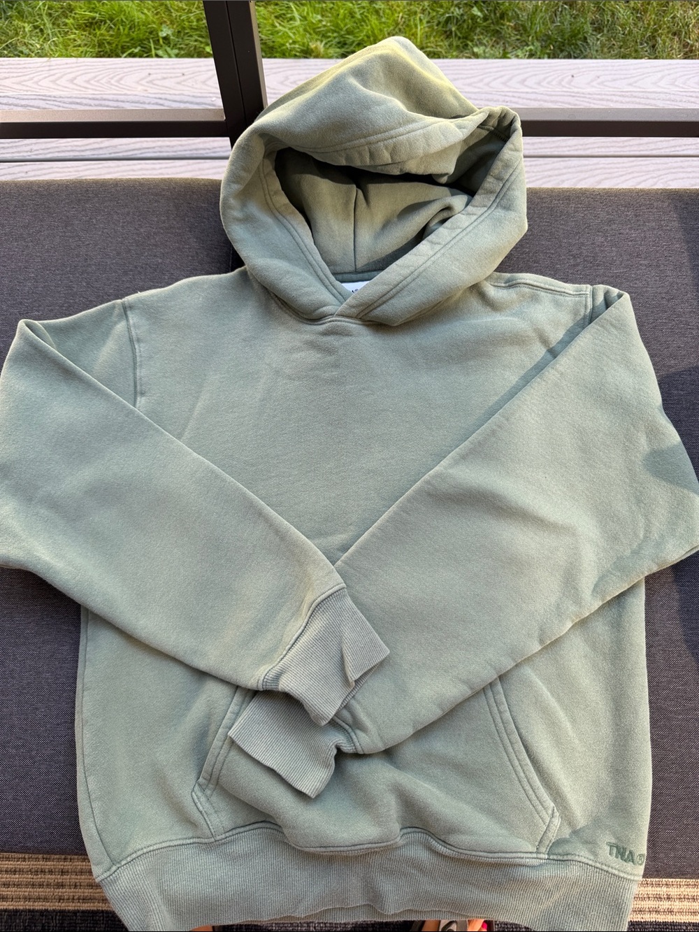 TNA Olive Green Pullover Hoodie